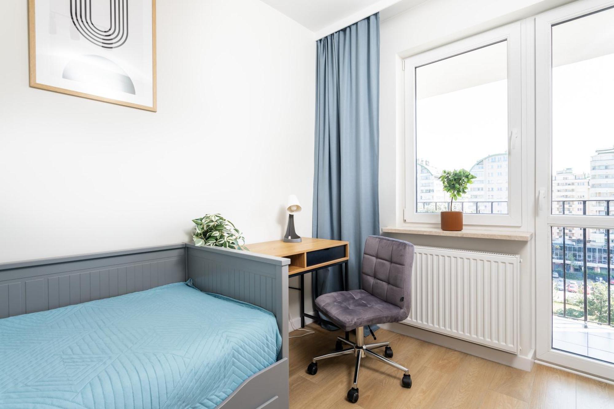 Blue Matcha Premium Apartment Okopowa Warschau Exterior foto