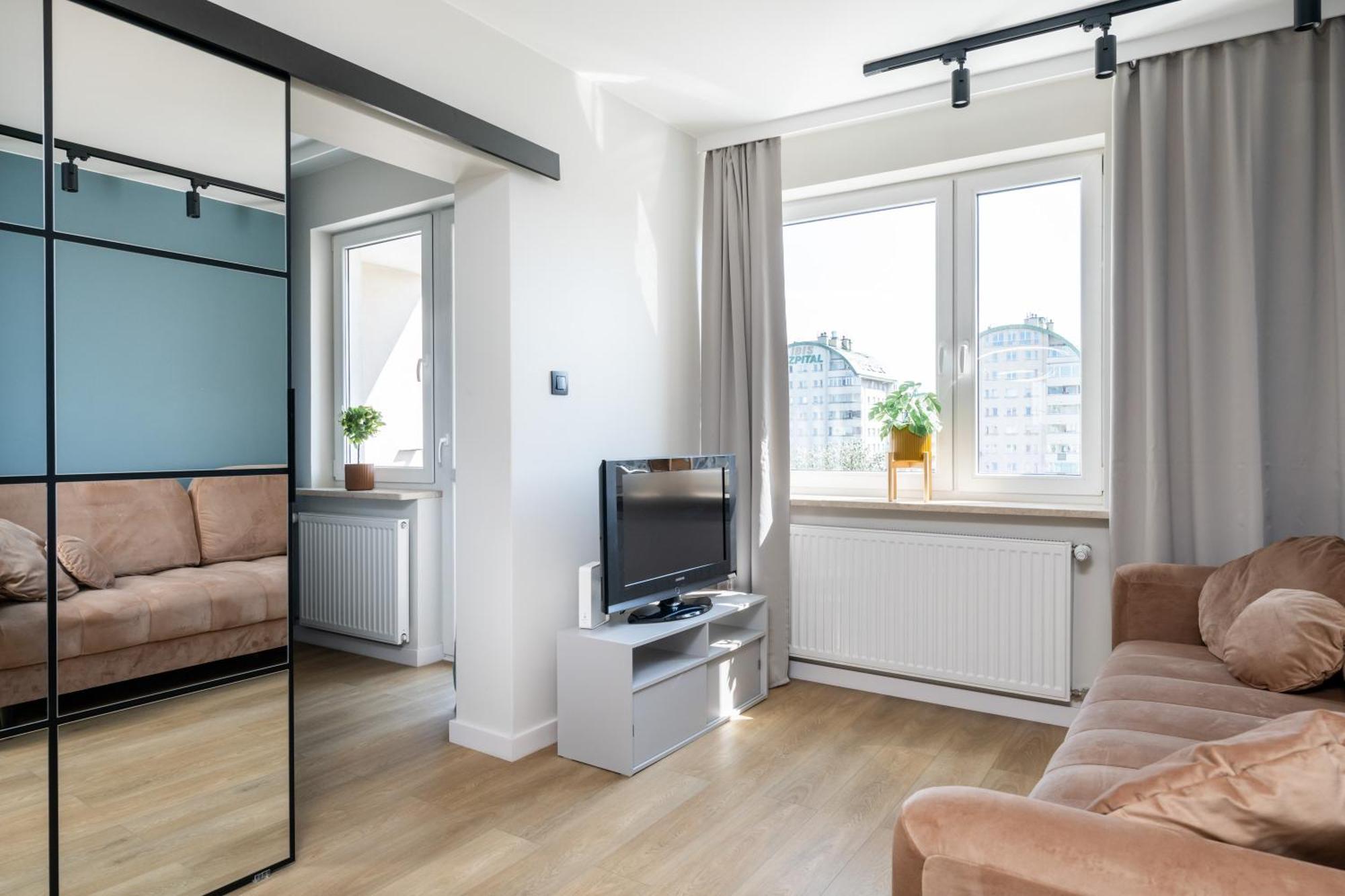Blue Matcha Premium Apartment Okopowa Warschau Exterior foto