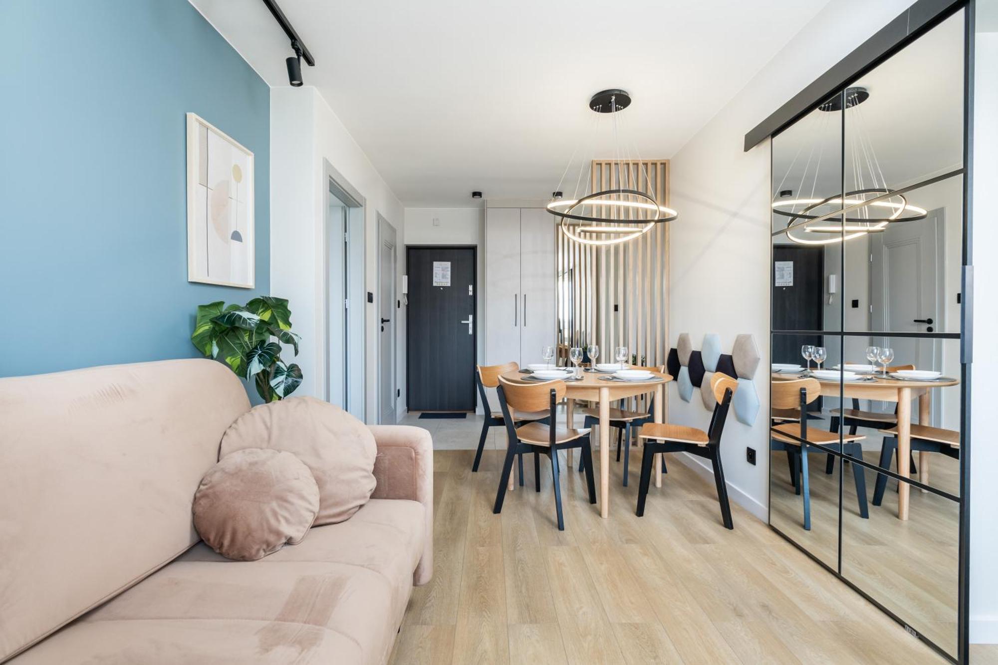 Blue Matcha Premium Apartment Okopowa Warschau Exterior foto